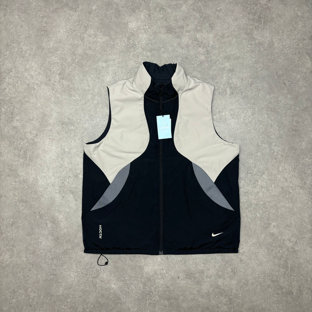 BNWT Vintage Nocta Nike Reverisble Black & Cream Technical Vest (XL)