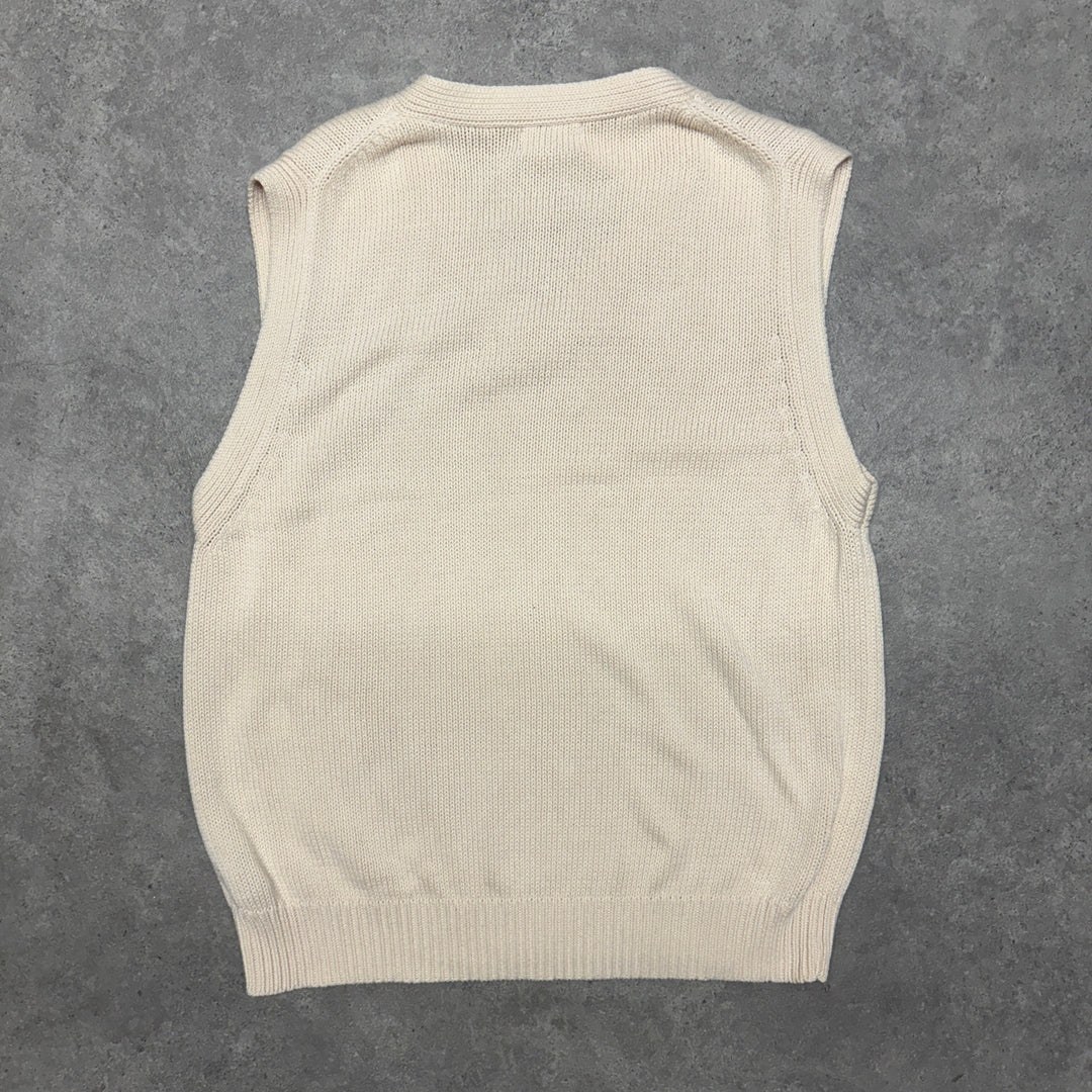 Polo Ralph Lauren Heavy Knit Vest Size L White