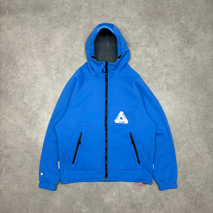 Palace Gore Tex Blue Neoprene Hoodie (L)