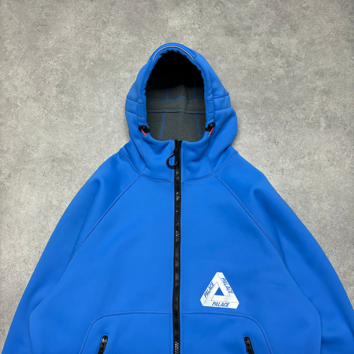 Palace Gore Tex Blue Neoprene Hoodie (L)