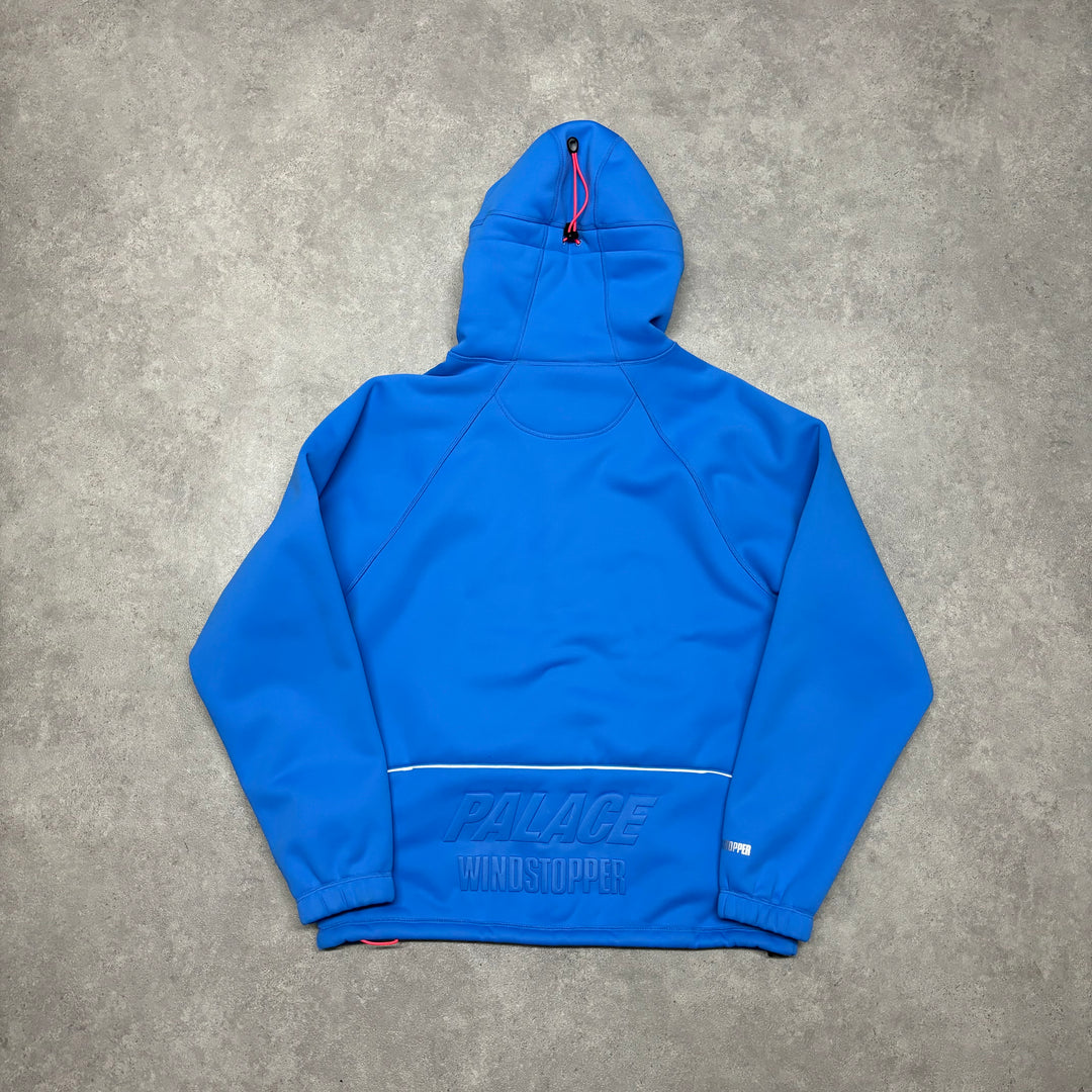 Palace Gore Tex Blue Neoprene Hoodie (L)