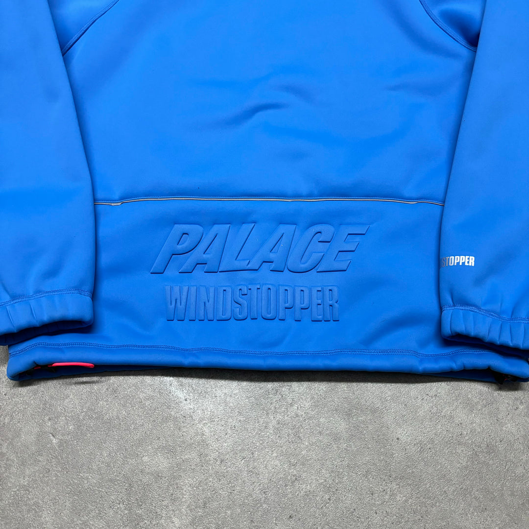 Palace Gore Tex Blue Neoprene Hoodie (L)