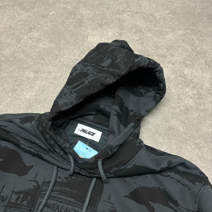 Palace Mega Palace Dark Grey Pullover Hoodie (L)