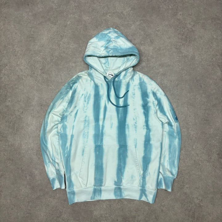 Palace Zebra Blue Tie Dye Pullover Hoodie (L)