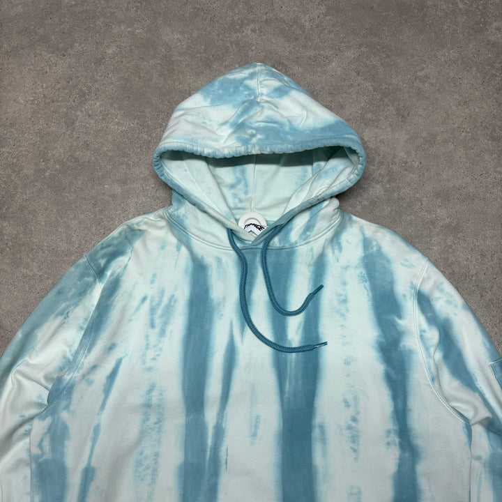 Palace Zebra Blue Tie Dye Pullover Hoodie (L)