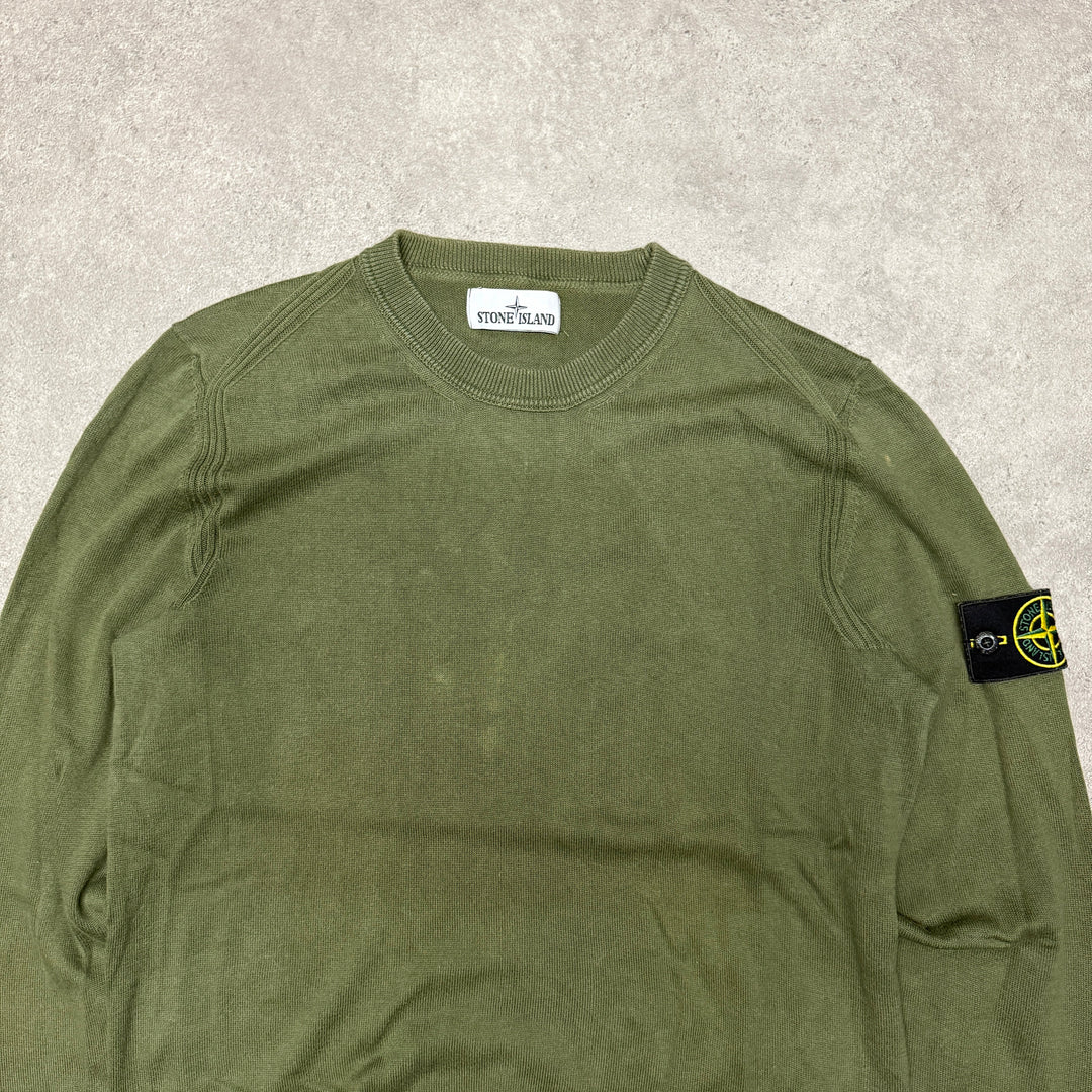 Stone Island Crew Neck Jumper Size S Green