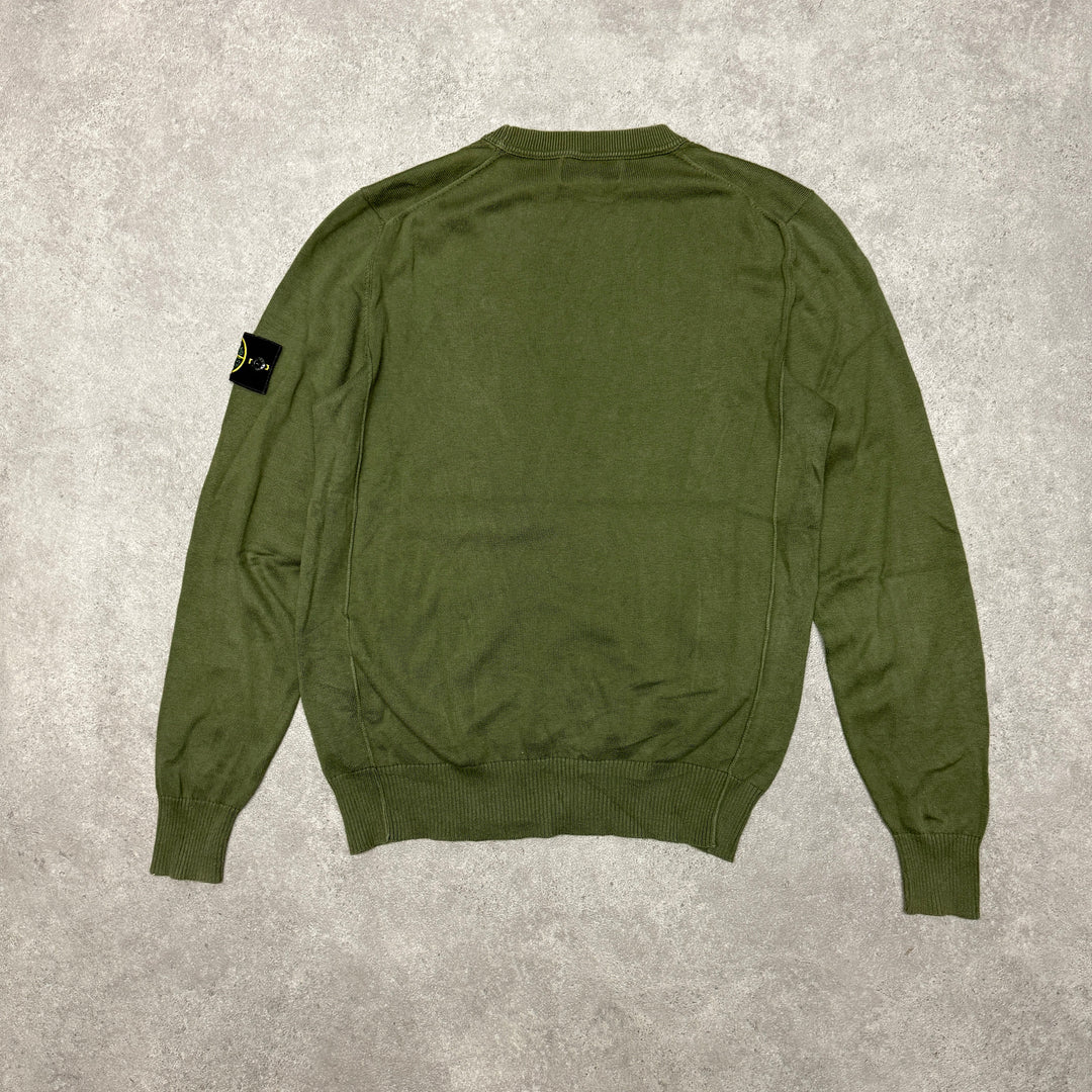 Stone Island Crew Neck Jumper Size S Green