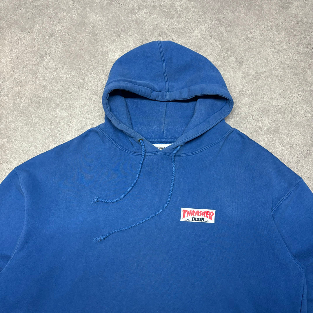 F***ing Awesome x Thrasher Blue pullover Hoodie (XL)