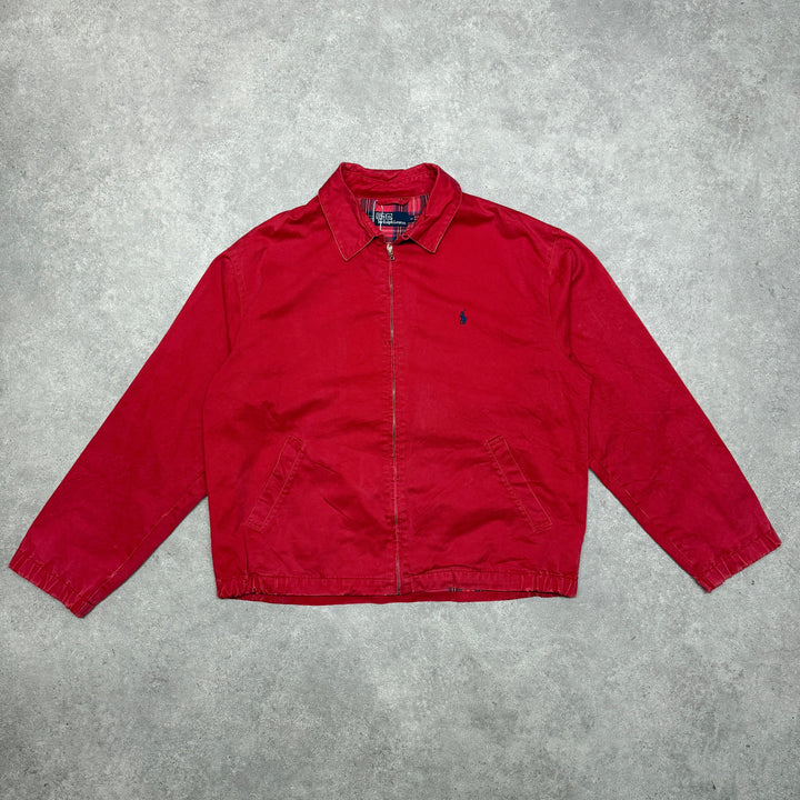 Polo Ralph Lauren Harrington Lined Jacket  Size L  Red