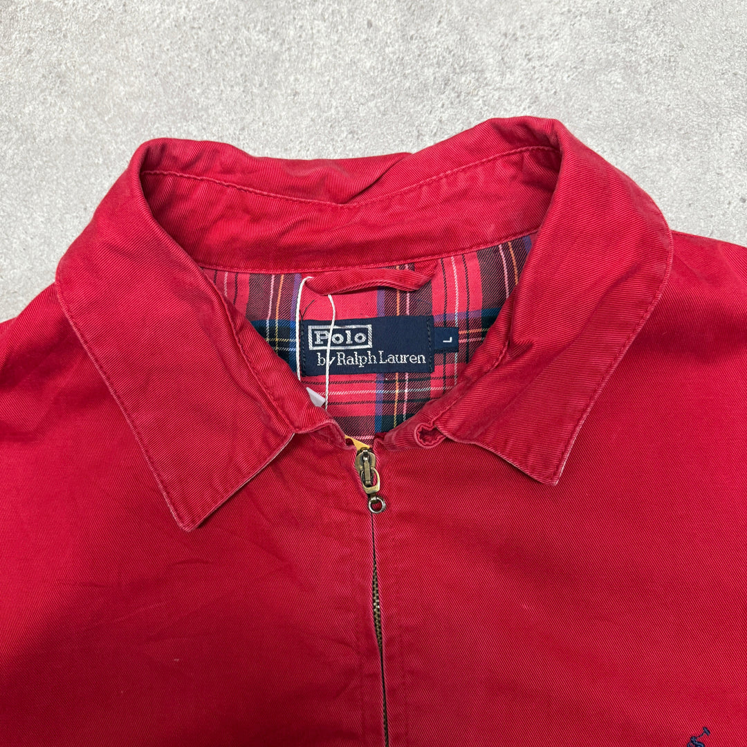 Polo Ralph Lauren Harrington Lined Jacket  Size L  Red