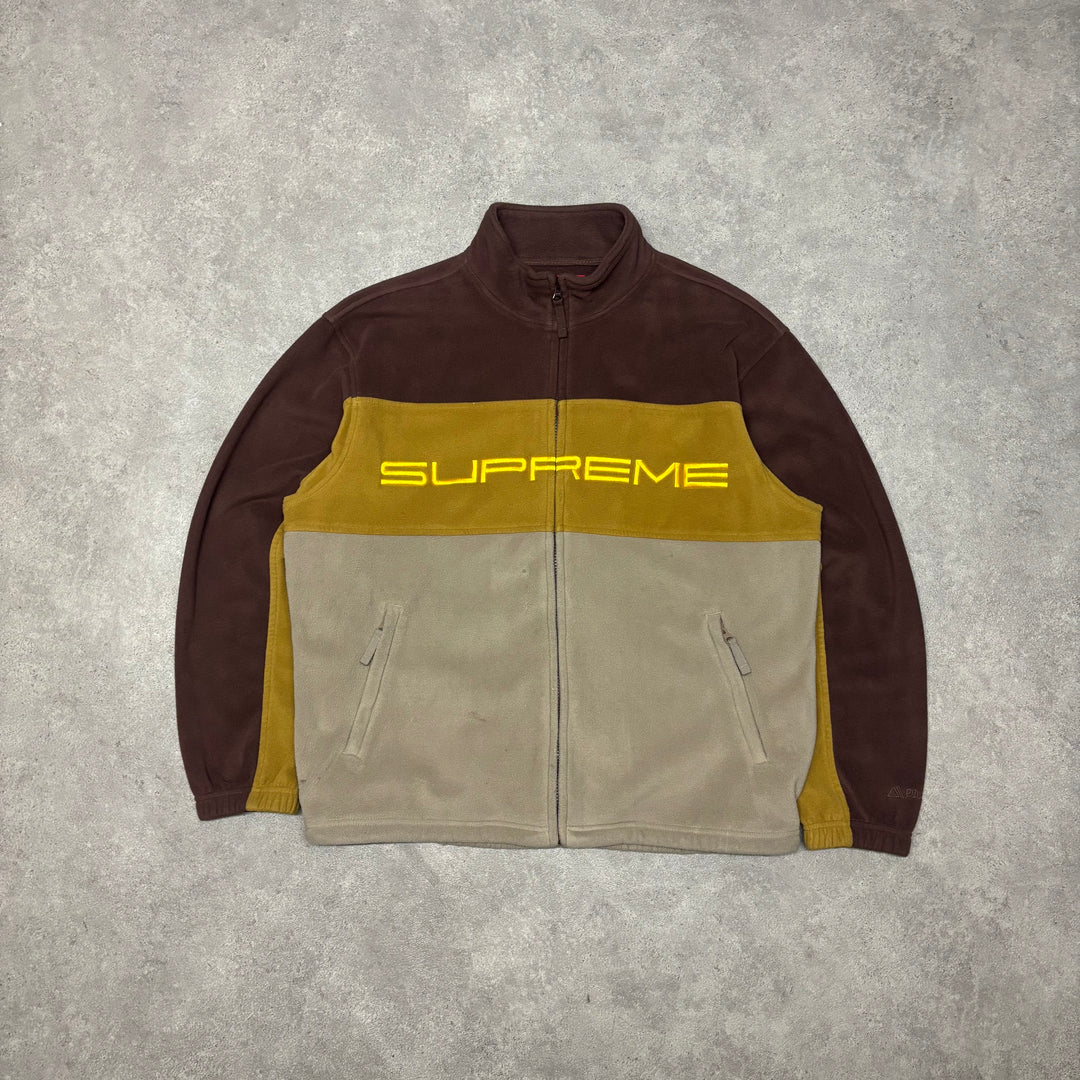 2023 A/W Supreme Brown & Yellow Polartec Fleece (L)