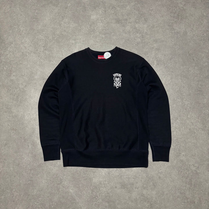 Supreme Black Crewneck Sweatshirt (M)