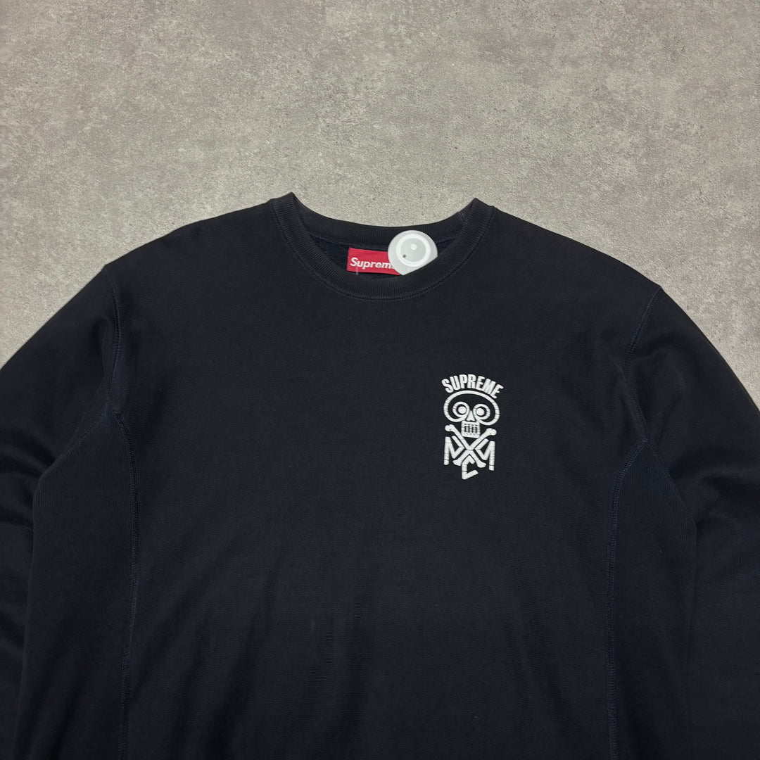 Supreme Black Crewneck Sweatshirt (M)