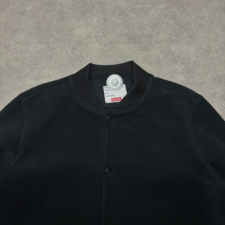 Supreme Polartec Black Bomber Jacket (L)