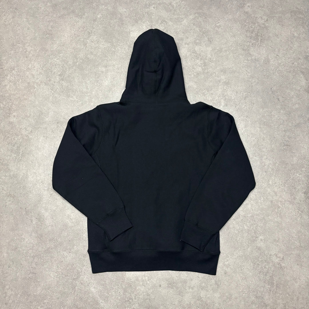 Supreme x Swarovski Box Log Black Pullover Hoodie (M)