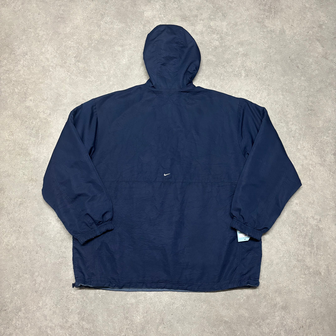 Vintage Nike Tn Reversible Dark Blue Fleece Hoodie (XL)