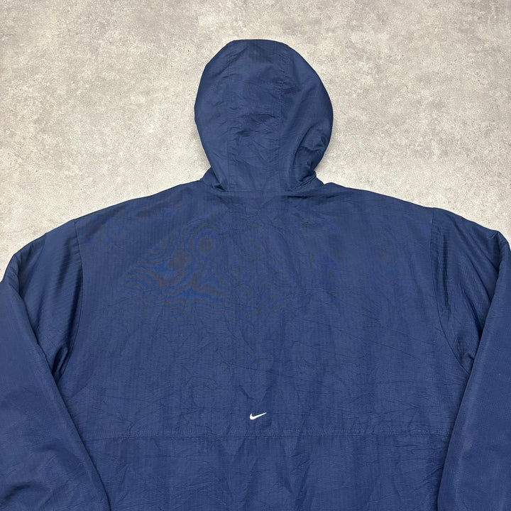 Vintage Nike Tn Reversible Dark Blue Fleece Hoodie (XL)