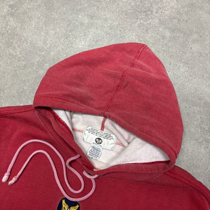 Vintage Avirex Sun Faded Red Pullover Hoodie (S)