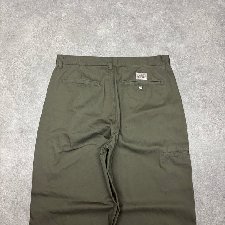 Stussy Workgear Khaki Loose Fit Trousers (34x30)