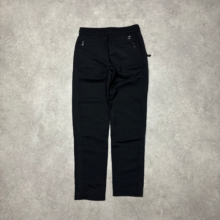 Vintage Burberry Black Elastic Waist Trousers (50)