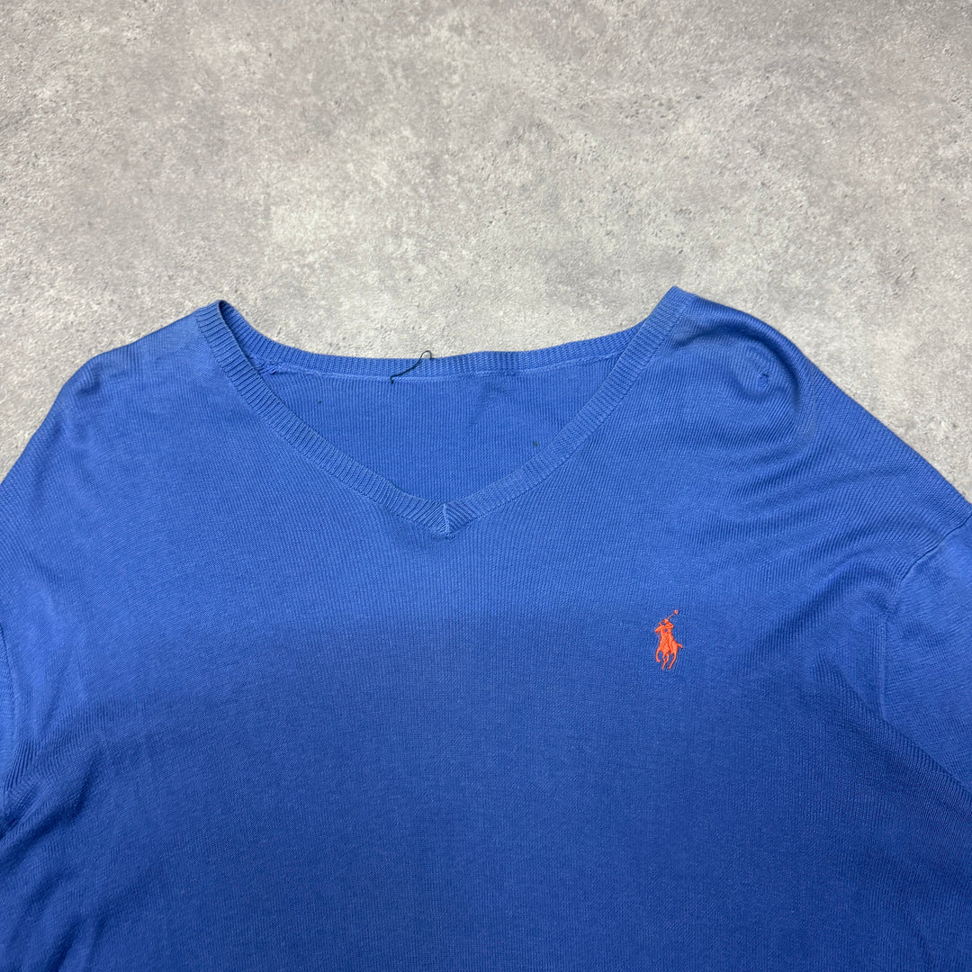 Polo Ralph Lauren Crew Neck Jumper Size L Blue