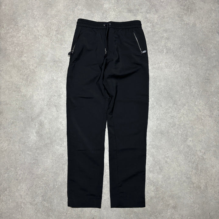 Vintage Burberry Black Elastic Waist Trousers (50)