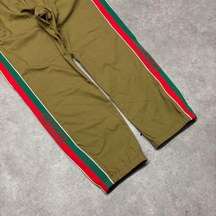 Gucci Yellow Logo School Uniform Joggers (50)
