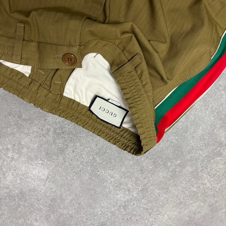 Gucci Yellow Logo School Uniform Joggers (50)