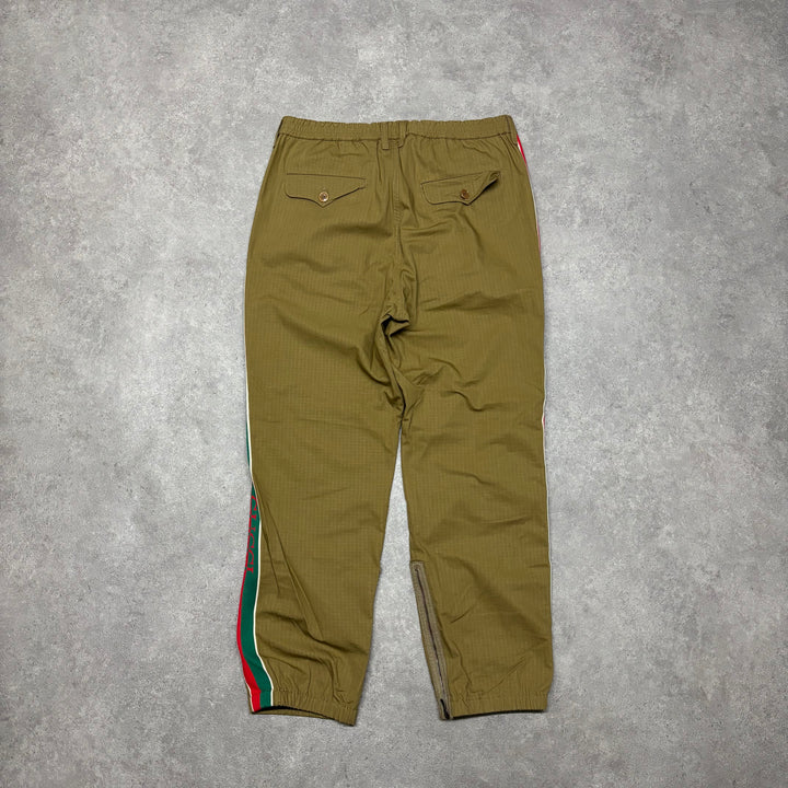 Gucci Yellow Logo School Uniform Joggers (50)