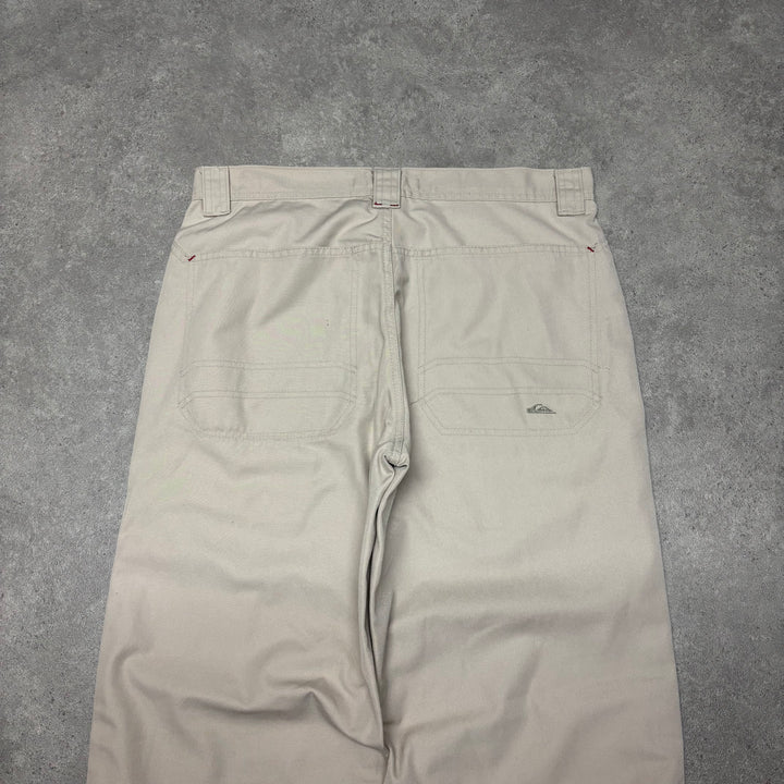 Vintage Quiksilver Beige Straight Fit Trousers (M)