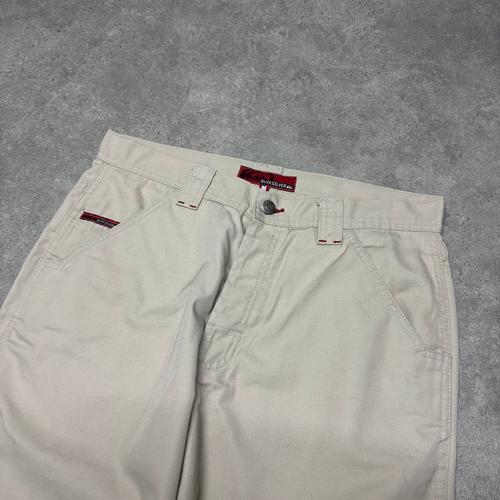 Vintage Quiksilver Beige Straight Fit Trousers (M)