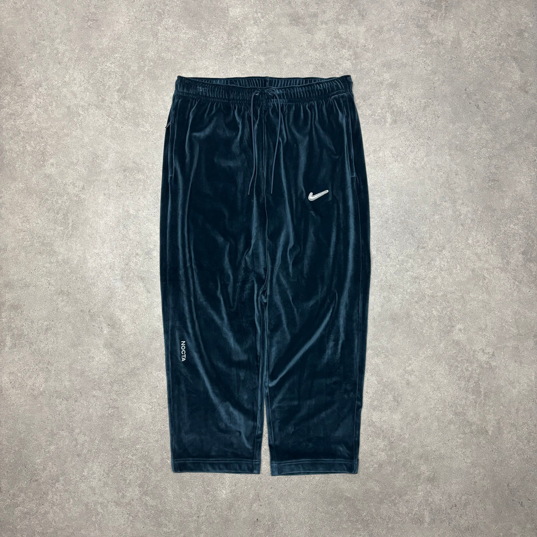 Nike x Nocta Swarovski Velour Blue Tracksuit Bottoms (L)