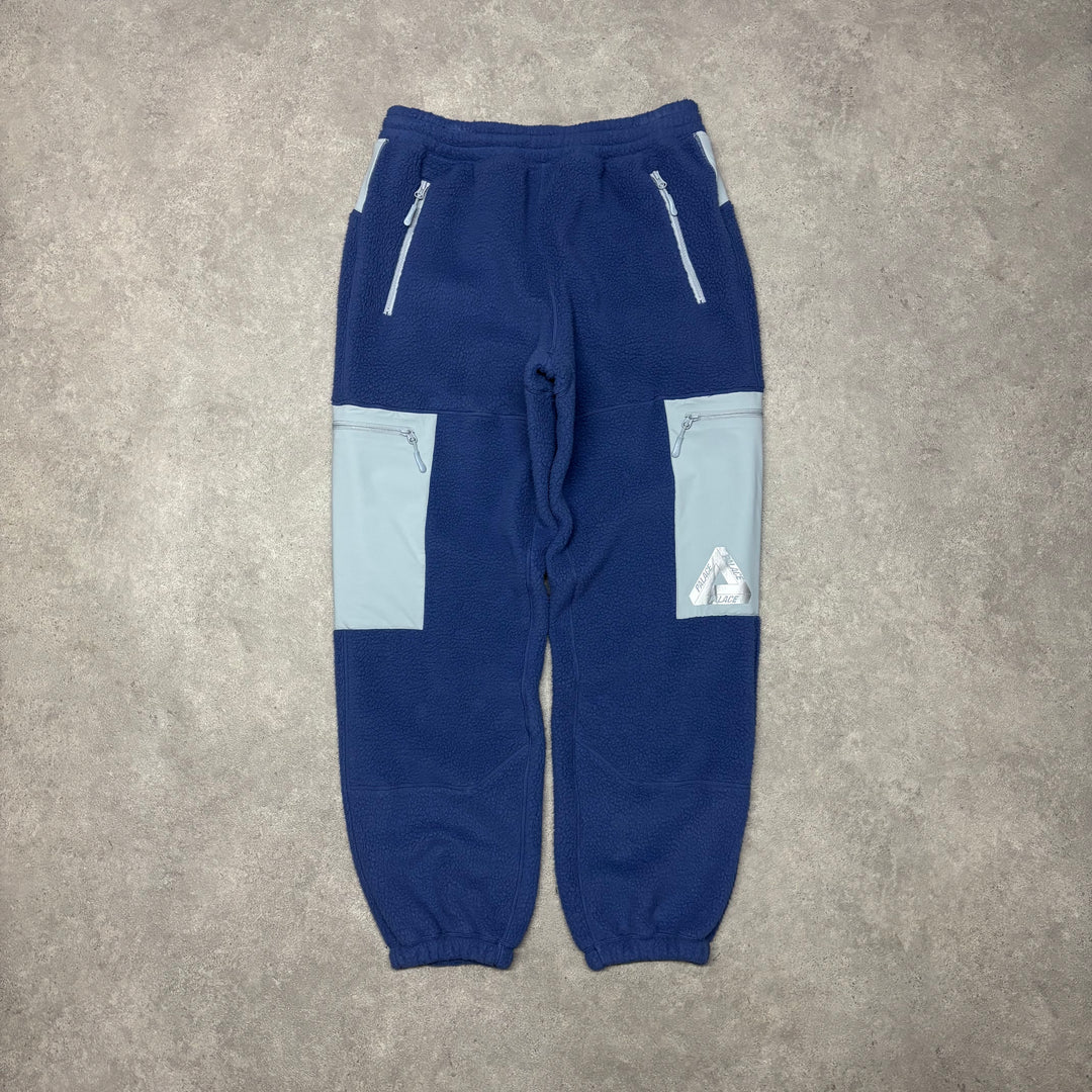 Palace Thermalite Blue Fleece Tracksuit Bottoms (L)