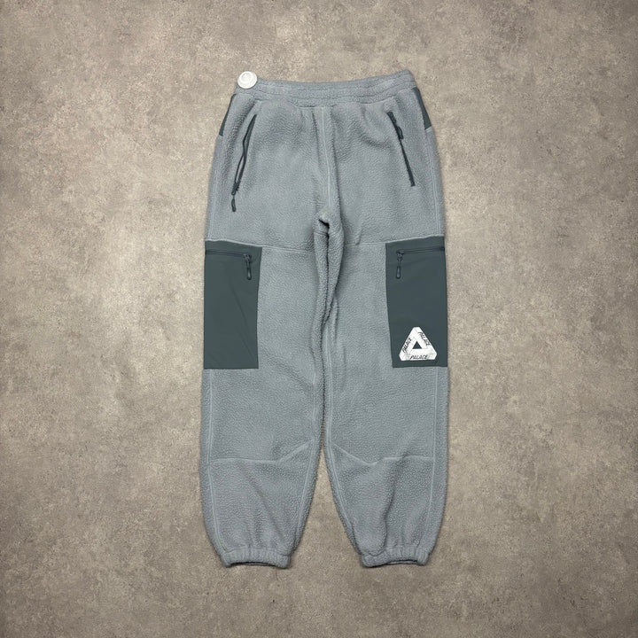 Palace Thermalite Light Blue Fleece Tracksuit Bottoms (L)