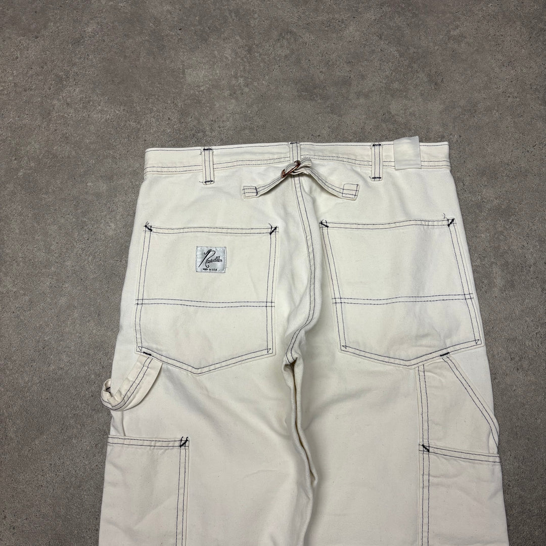 Needles Straight Fit White Trousers (32x30)