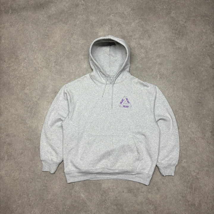 Palace Grey Big Logo Pullover Hoodie (L)