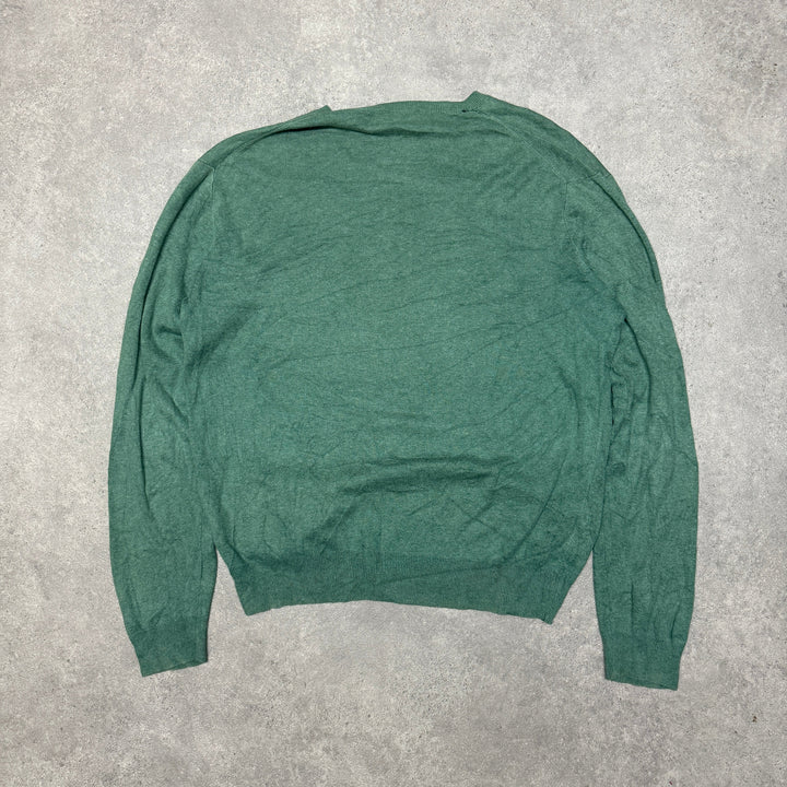 Polo Ralph Lauren V Neck Jumper  Size M Green