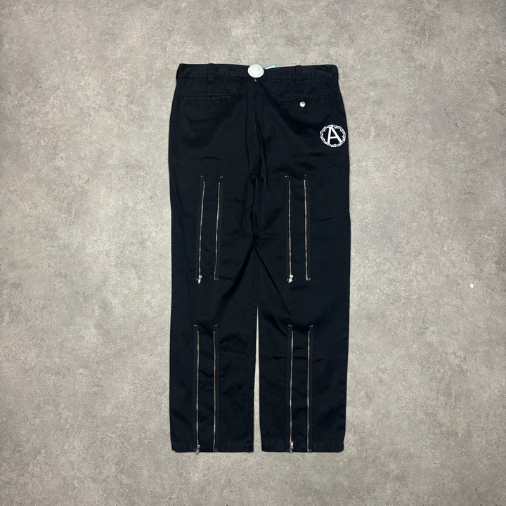 Supreme x Undercover Black Zip Up Trousers (34X30)