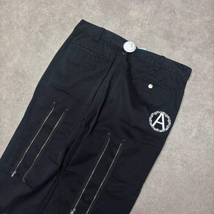Supreme x Undercover Black Zip Up Trousers (34X30)