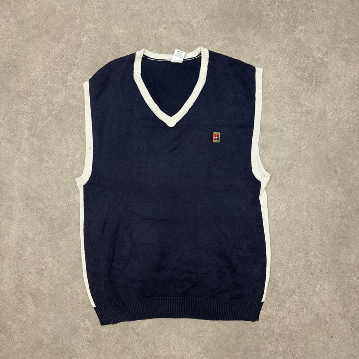 Vintage 90s Nike Court Challenge Vest Size XL Navy