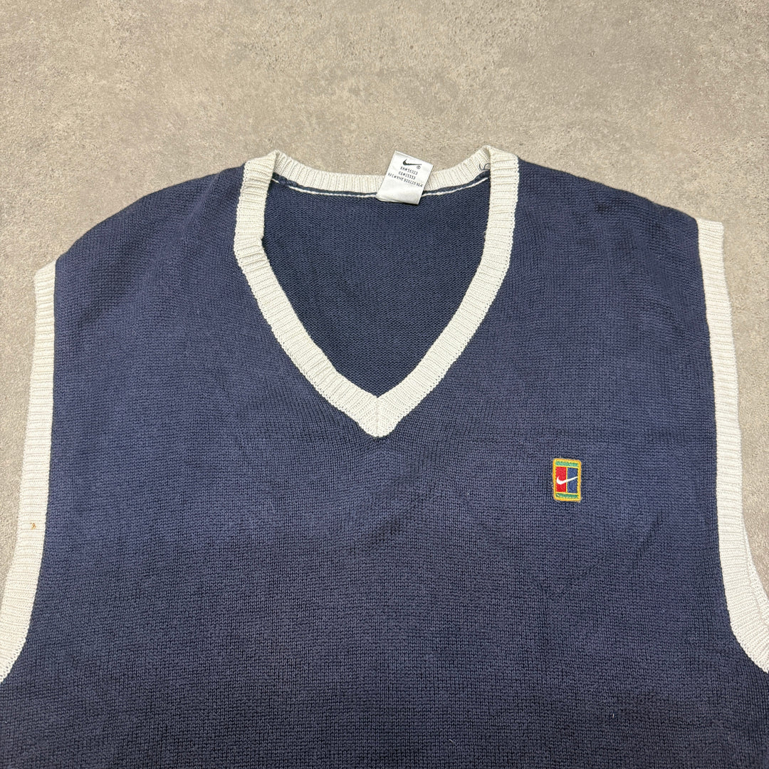 Vintage 90s Nike Court Challenge Vest Size XL Navy