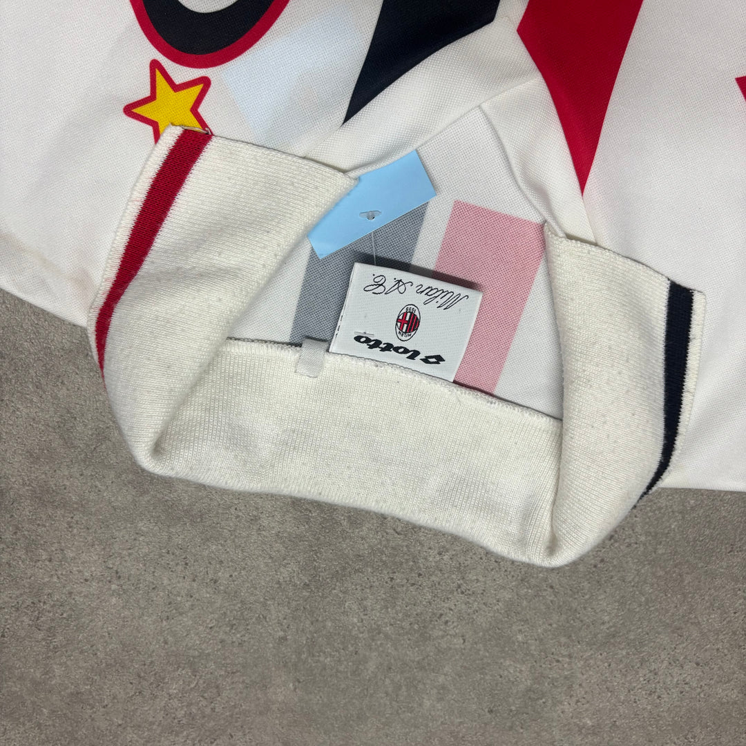 96-97 Vintage Lotto AC Milan Away Football Top (L)