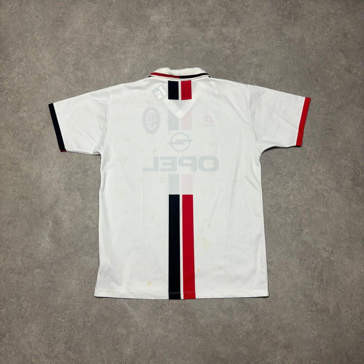 96-97 Vintage Lotto AC Milan Away Football Top (L)