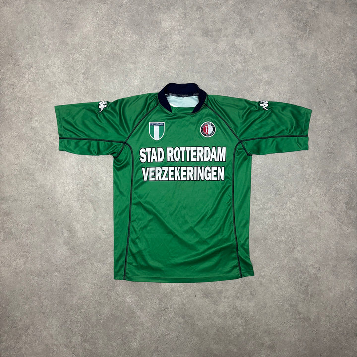00-02 Vintage Kappa Feyenoord Green Football Shirt (S)