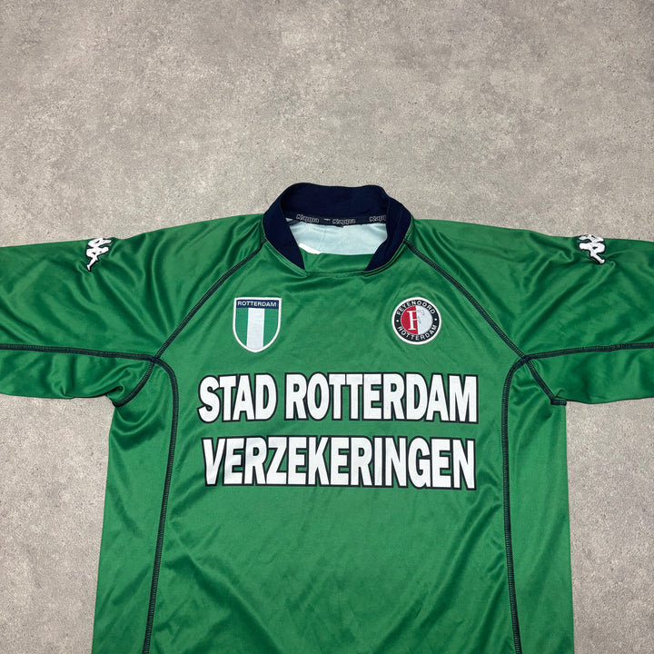 00-02 Vintage Kappa Feyenoord Green Football Shirt (S)