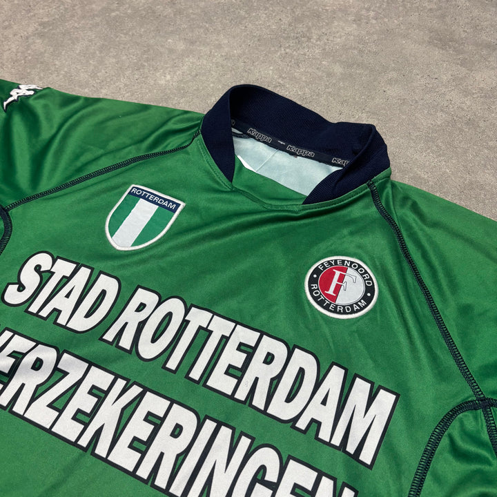 00-02 Vintage Kappa Feyenoord Green Football Shirt (S)