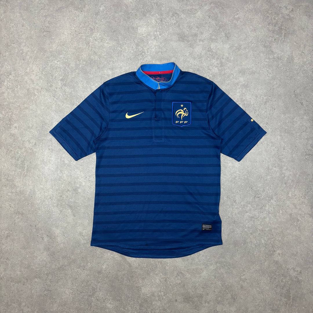 2012-2013 Vintage Nike France Blue Home Football T-Shirt (S)