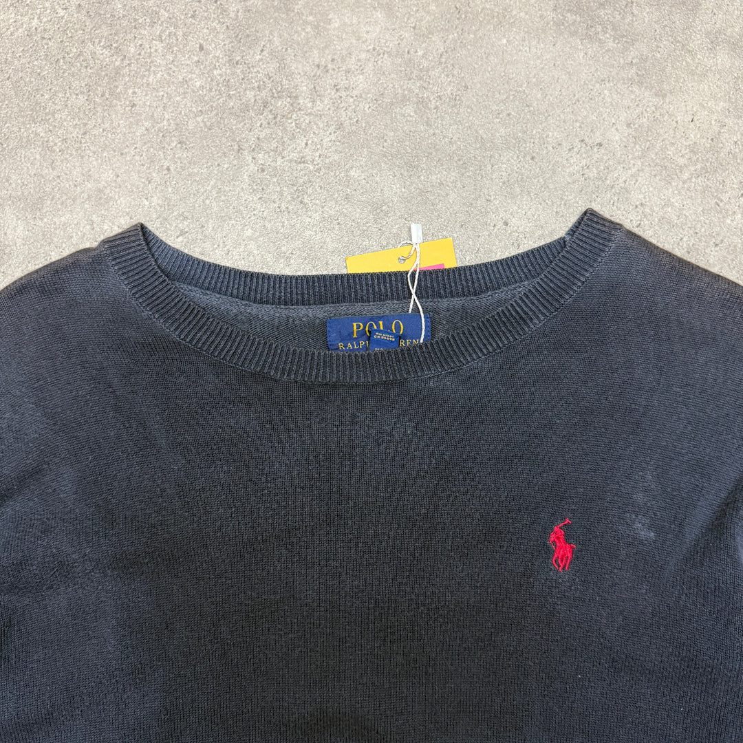 Polo Ralph Lauren Crew Neck  Jumper Women  Size L  Navy