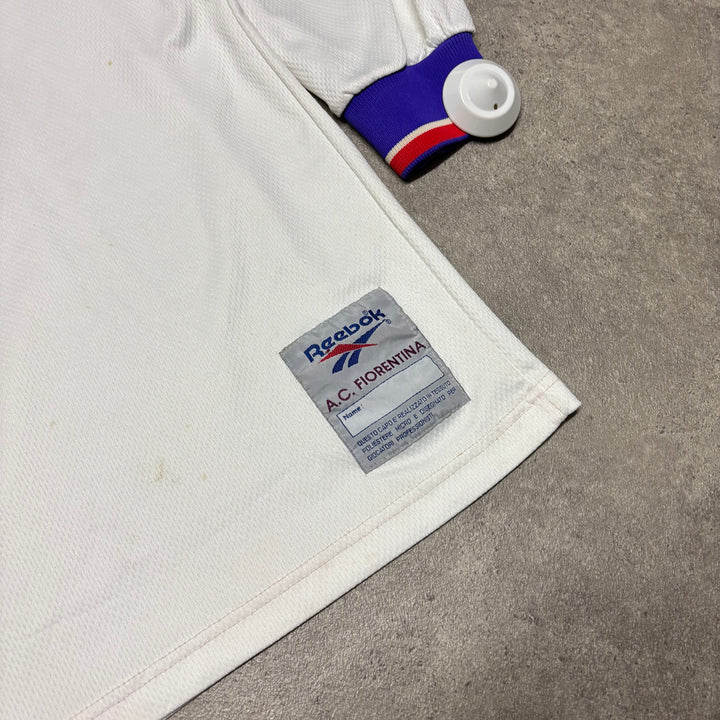 95-96 Vintage Reebok Fiorentina Batistuta White Away Kit (M)