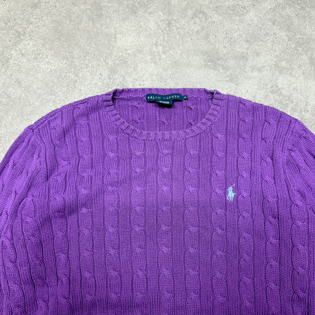 Polo Ralph Lauren Crew Neck  Jumper Women  Size XL  Purple